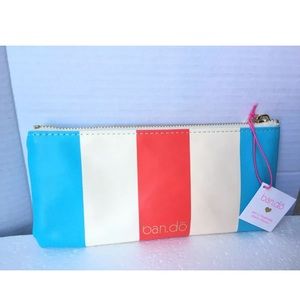 New Ban.do national stripe make up / pencil case